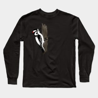 Downy Woodpecker Long Sleeve T-Shirt